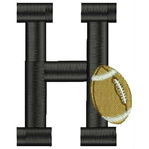 Machine Embroidery Designs - Football Alphabet(1) - Threadart.com
