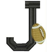 Machine Embroidery Designs - Football Alphabet(1) - Threadart.com