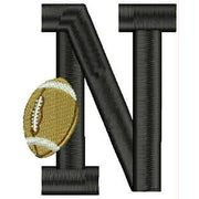 Machine Embroidery Designs - Football Alphabet(1) - Threadart.com