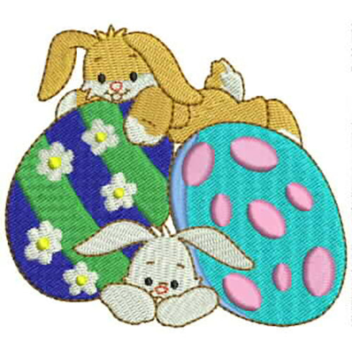 Machine Embroidery Designs - Easter Bunnies(2) - Threadart.com