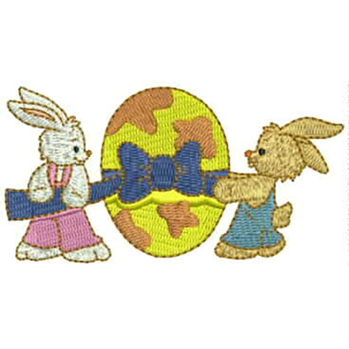 Machine Embroidery Designs - Easter Bunnies(2) - Threadart.com