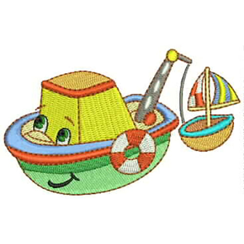 Machine Embroidery Designs - Toy Boats(1) - Threadart.com