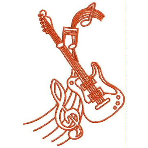 Machine Embroidery Designs - Musical Instruments1 - Threadart.com