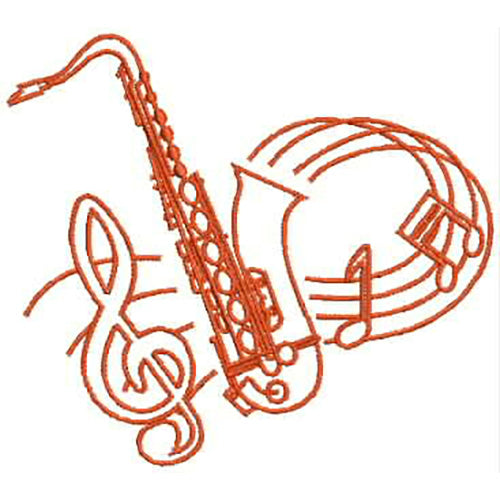 Machine Embroidery Designs - Musical Instruments1 - Threadart.com