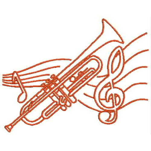 Machine Embroidery Designs - Musical Instruments1 - Threadart.com