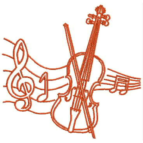 Machine Embroidery Designs - Musical Instruments1 - Threadart.com