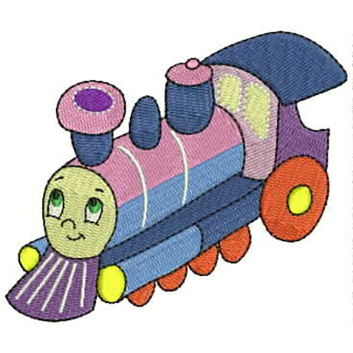 Machine Embroidery Designs - Toy Trains(1) - Threadart.com
