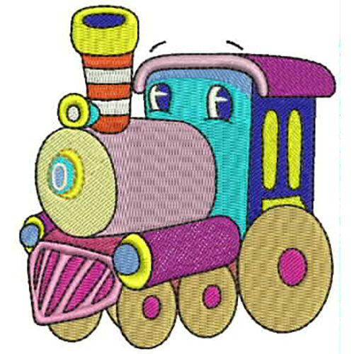 Machine Embroidery Designs - Toy Trains(1) - Threadart.com