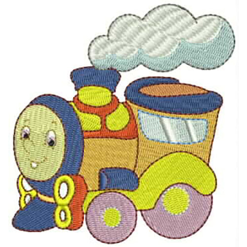 Machine Embroidery Designs - Toy Trains(1) - Threadart.com