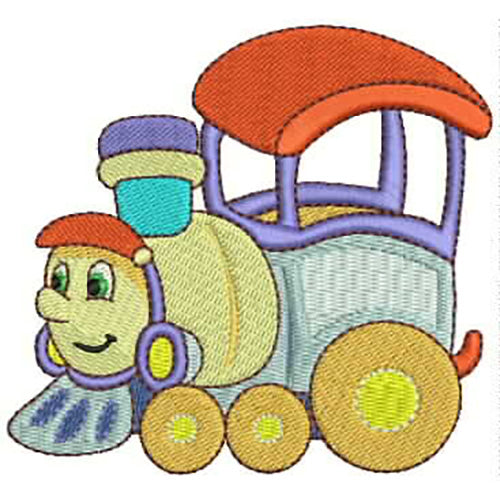 Machine Embroidery Designs - Toy Trains(1) - Threadart.com