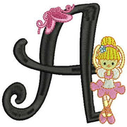 Machine Embroidery Designs - Dancer Alphabet(1) - Threadart.com