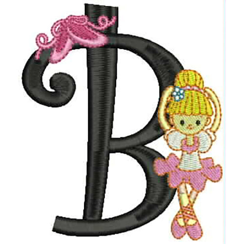 Machine Embroidery Designs - Dancer Alphabet(1) - Threadart.com