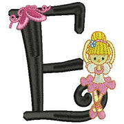 Machine Embroidery Designs - Dancer Alphabet(1) - Threadart.com