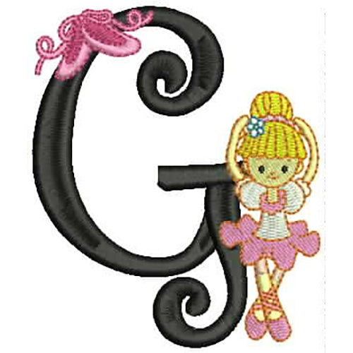 Machine Embroidery Designs - Dancer Alphabet(1) - Threadart.com