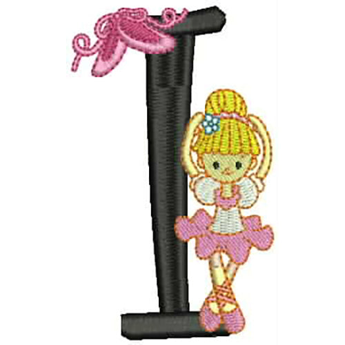 Machine Embroidery Designs - Dancer Alphabet(1) - Threadart.com
