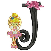 Machine Embroidery Designs - Dancer Alphabet(1) - Threadart.com
