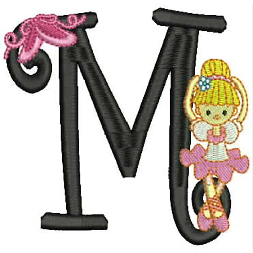 Machine Embroidery Designs - Dancer Alphabet(1) - Threadart.com
