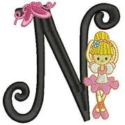 Machine Embroidery Designs - Dancer Alphabet(1) - Threadart.com