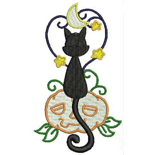 Machine Embroidery Designs - Halloween Cats (1) - Threadart.com