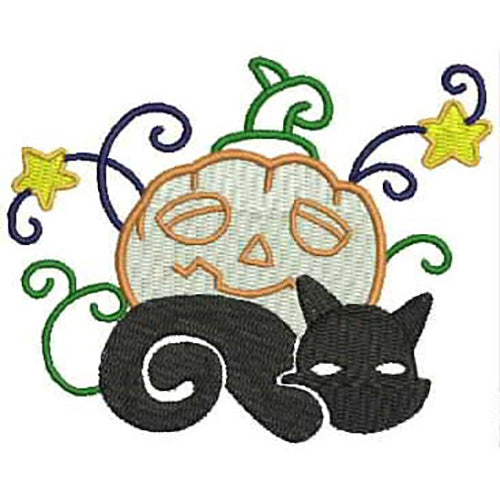 Machine Embroidery Designs - Halloween Cats (1) - Threadart.com