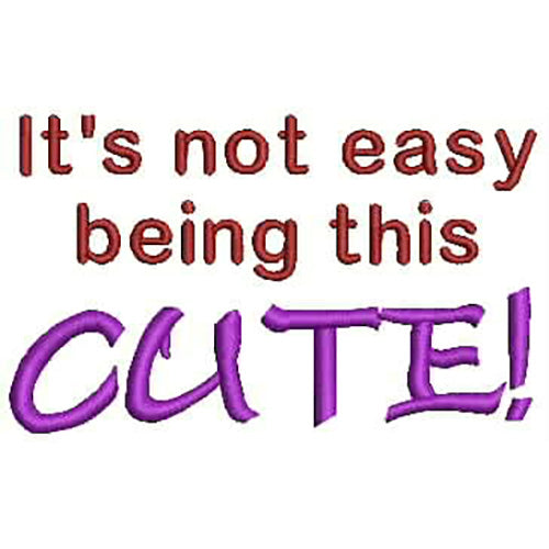Machine Embroidery Designs - Cute Quotes(1) - Threadart.com