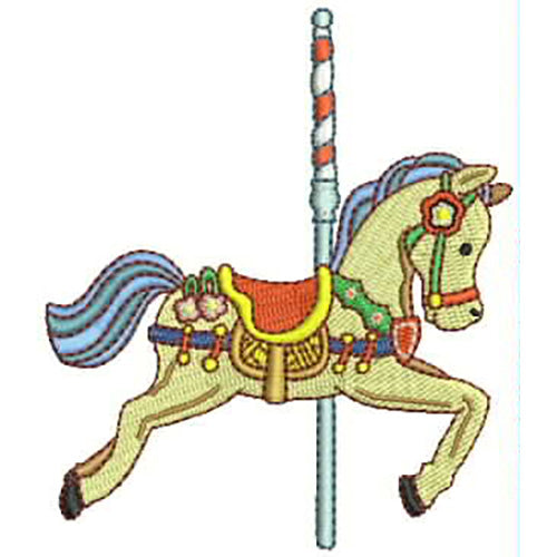Machine Embroidery Designs - Carousel Horses(2) - Threadart.com