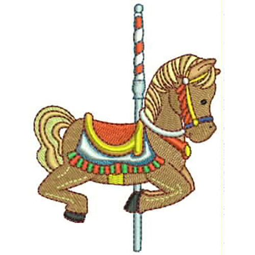 Machine Embroidery Designs - Carousel Horses(2) - Threadart.com