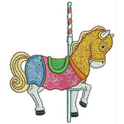 Machine Embroidery Designs - Carousel Horses(2) - Threadart.com