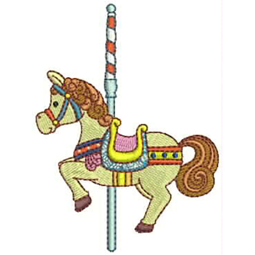 Machine Embroidery Designs - Carousel Horses(2) - Threadart.com