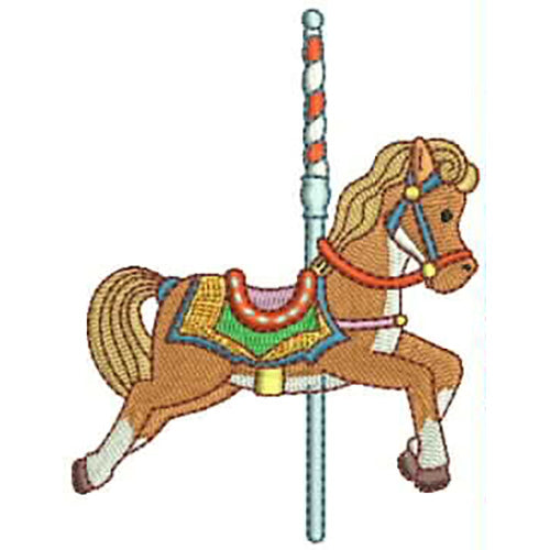 Machine Embroidery Designs - Carousel Horses(2) - Threadart.com