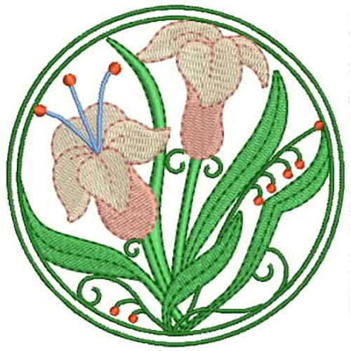 Machine Embroidery Designs - Floral Circles(1) - Threadart.com
