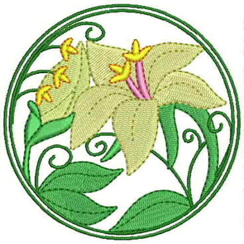 Machine Embroidery Designs - Floral Circles(1) - Threadart.com