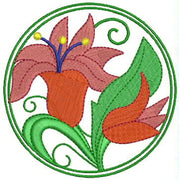 Machine Embroidery Designs - Floral Circles(1) - Threadart.com