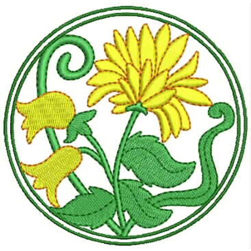 Machine Embroidery Designs - Floral Circles(1) - Threadart.com