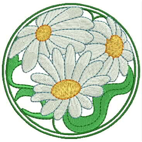 Machine Embroidery Designs - Floral Circles(1) - Threadart.com