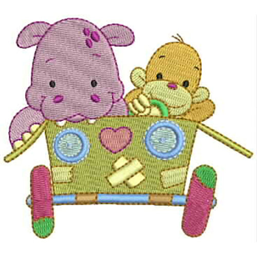 Machine Embroidery Designs - Traveling Friends(1) - Threadart.com