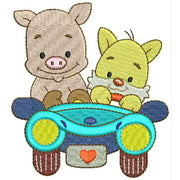 Machine Embroidery Designs - Traveling Friends(1) - Threadart.com