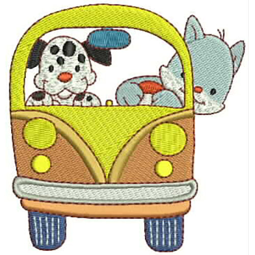 Machine Embroidery Designs - Traveling Friends(1) - Threadart.com