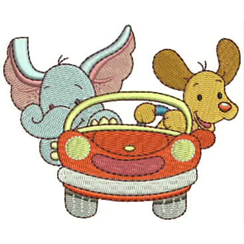 Machine Embroidery Designs - Traveling Friends(1) - Threadart.com