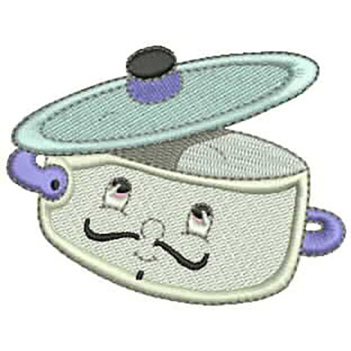 Machine Embroidery Designs - Funny Pots and Pans(1) - Threadart.com