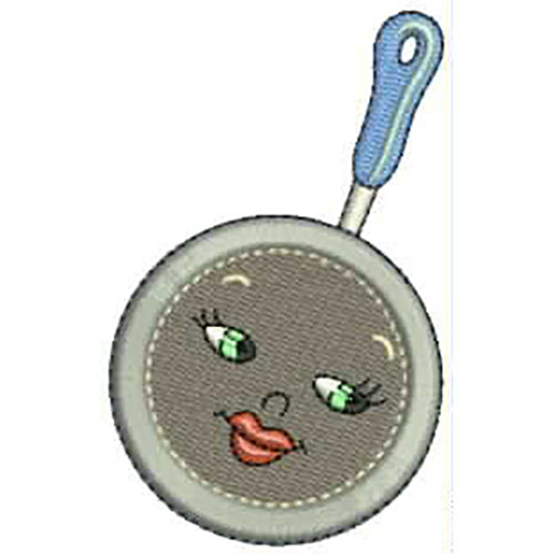 Machine Embroidery Designs - Funny Pots and Pans(1) - Threadart.com
