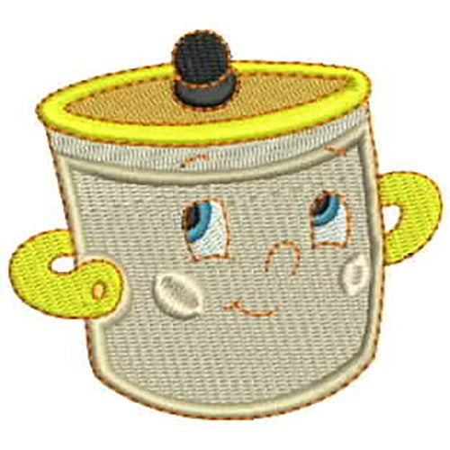 Machine Embroidery Designs - Funny Pots and Pans(1) - Threadart.com
