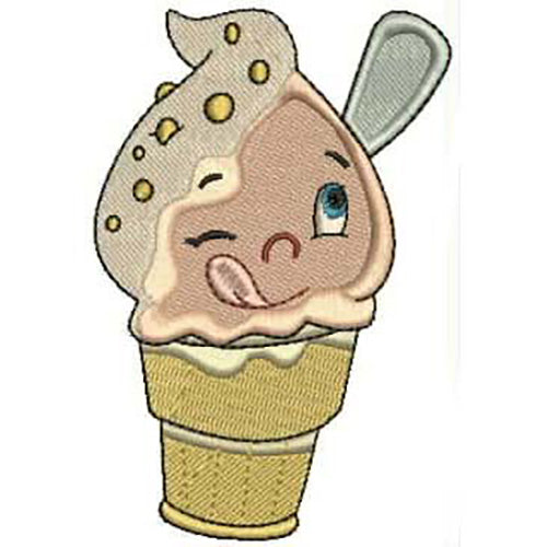 Machine Embroidery Designs - Funny Ice Cream(1) - Threadart.com