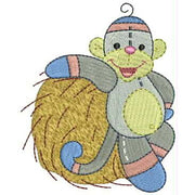 Machine Embroidery Designs - Sock Monkeys(1) - Threadart.com