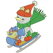 Machine Embroidery Designs - Snowmen(2) - Threadart.com