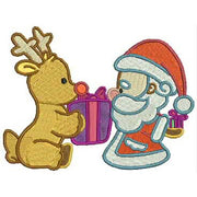 Machine Embroidery Designs - Santa and Rudolph(1) - Threadart.com