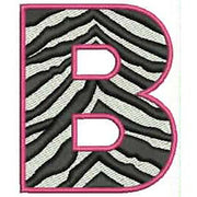 Machine Embroidery Designs - Zebra Alphabet Caps(1) - Threadart.com