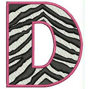 Machine Embroidery Designs - Zebra Alphabet Caps(1) - Threadart.com