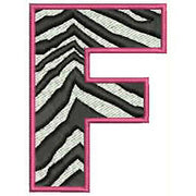 Machine Embroidery Designs - Zebra Alphabet Caps(1) - Threadart.com