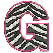 Machine Embroidery Designs - Zebra Alphabet Caps(1) - Threadart.com